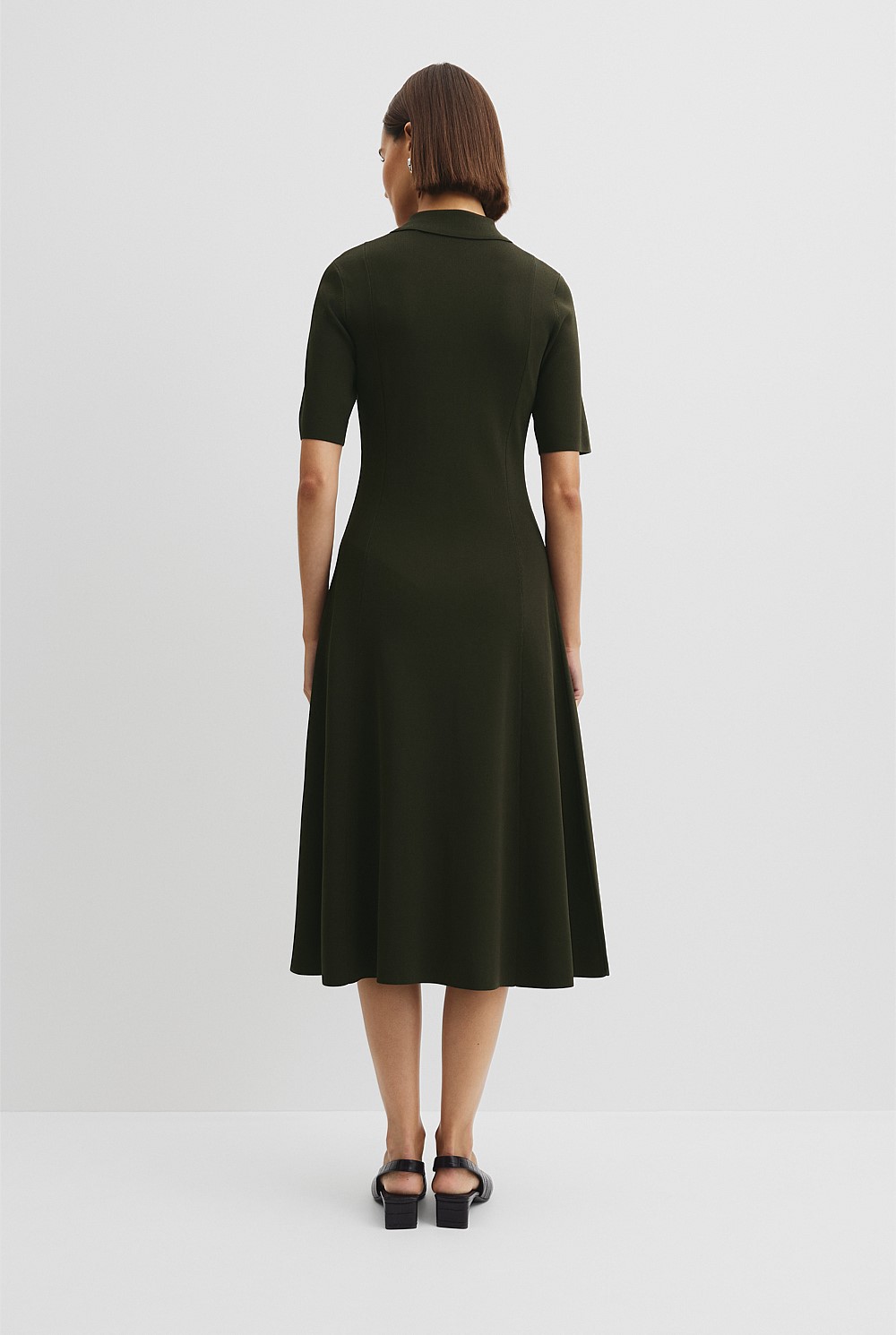 Compact Knit Midi Dress