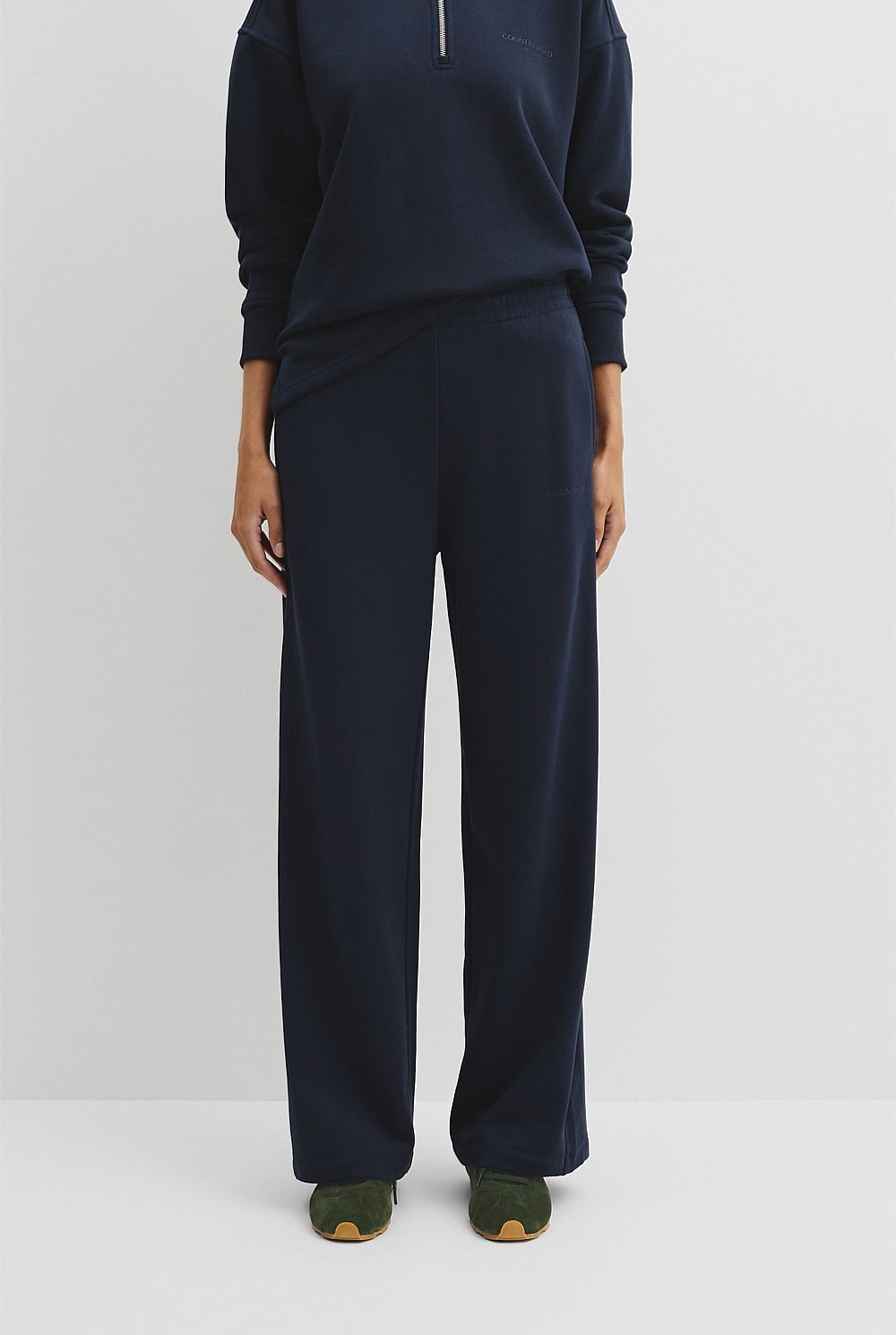 Australian Good Earth Cotton Straight Leg Track Pant