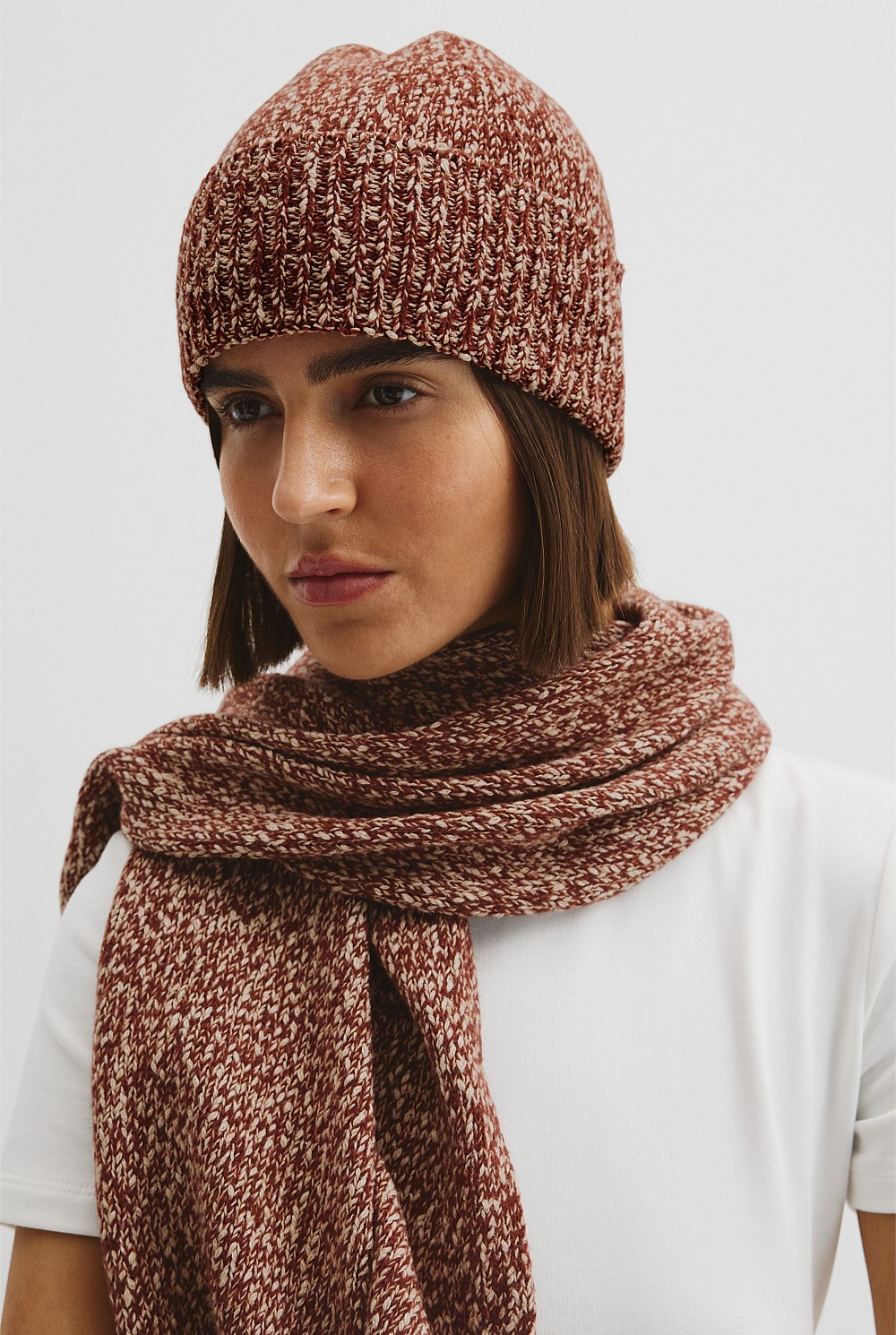 Tweed Yarn Beanie
