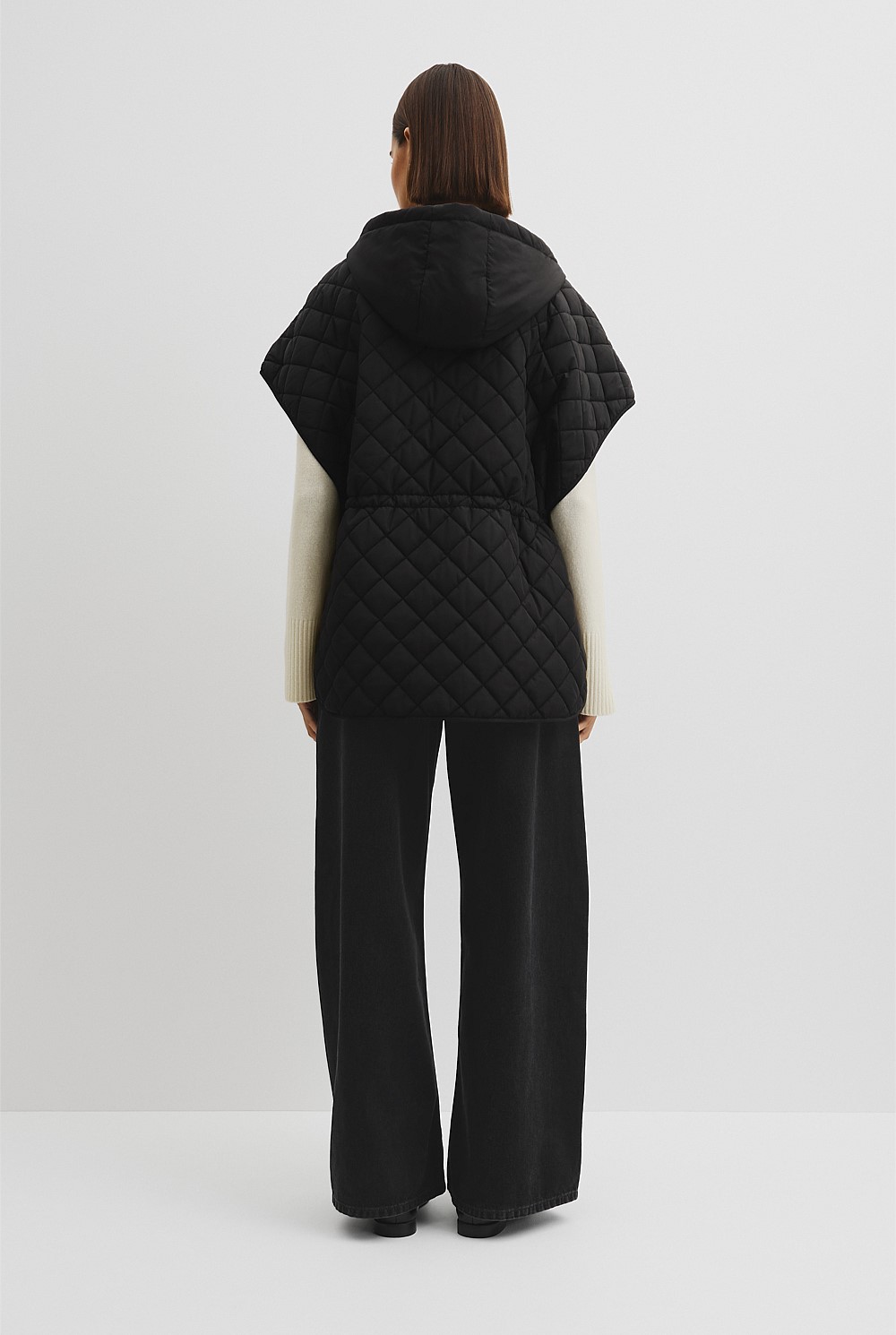 Reverse Quilted Poncho