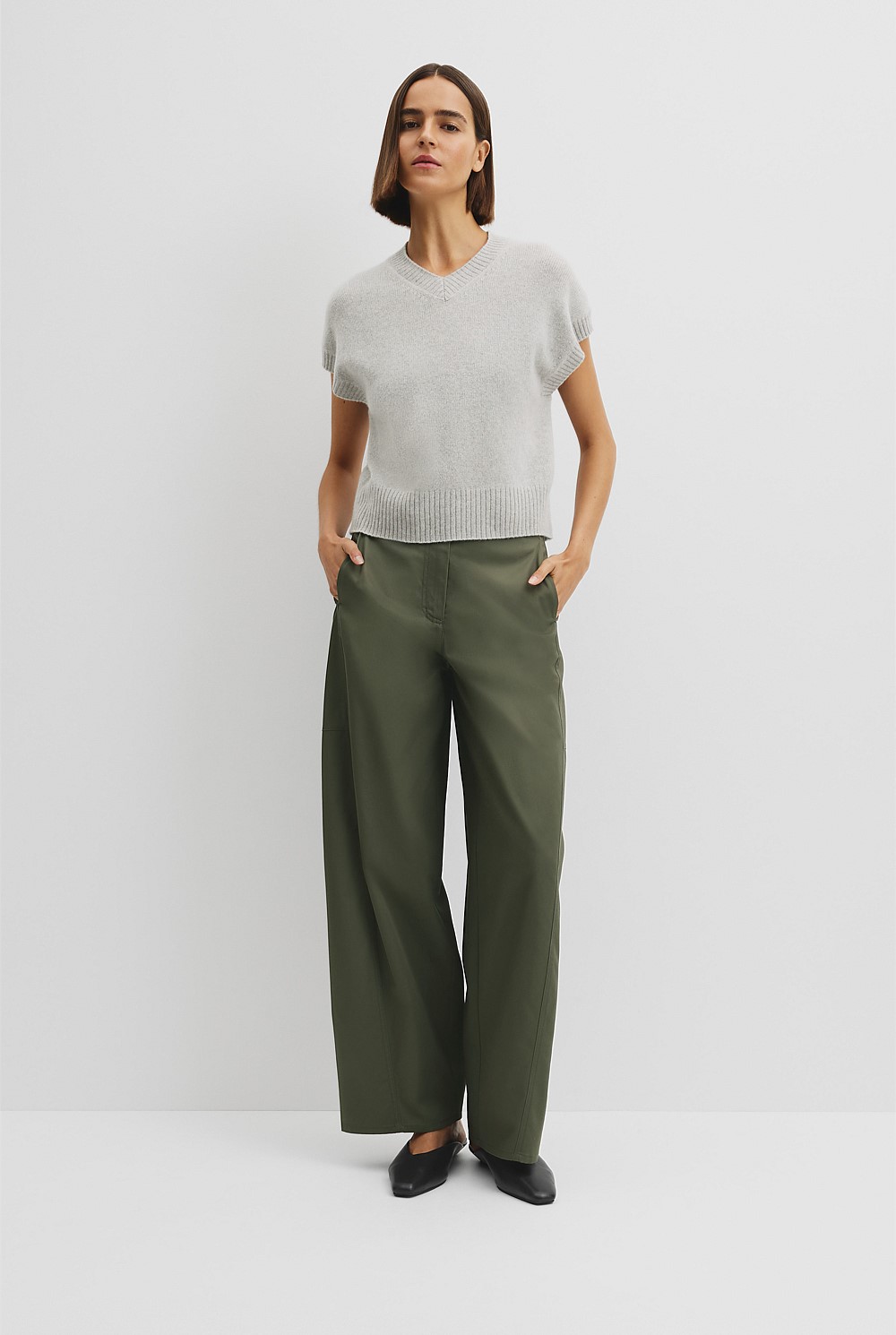 Short Sleeve Merino Wool Knit