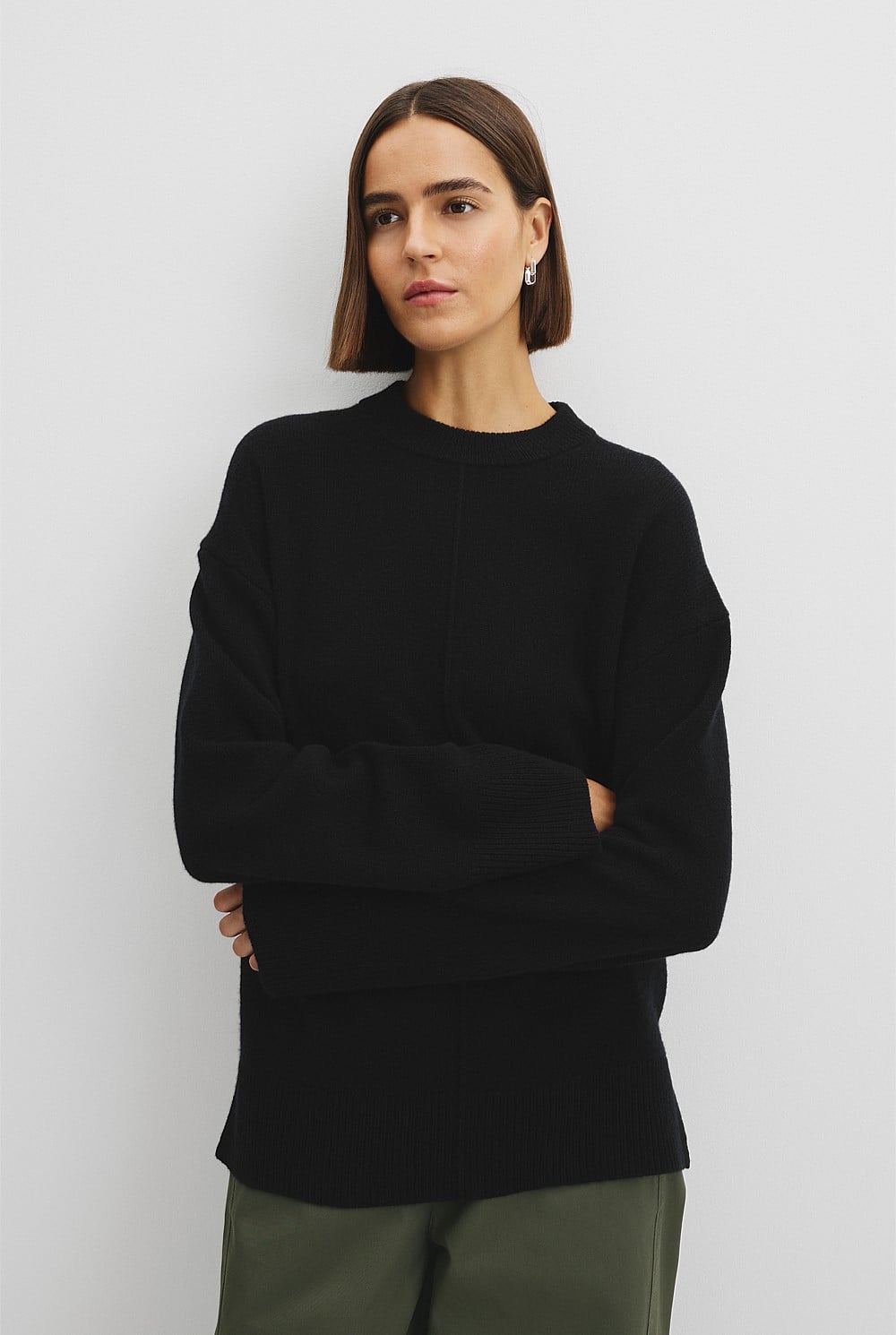 Merino Wool Crew Neck Knit