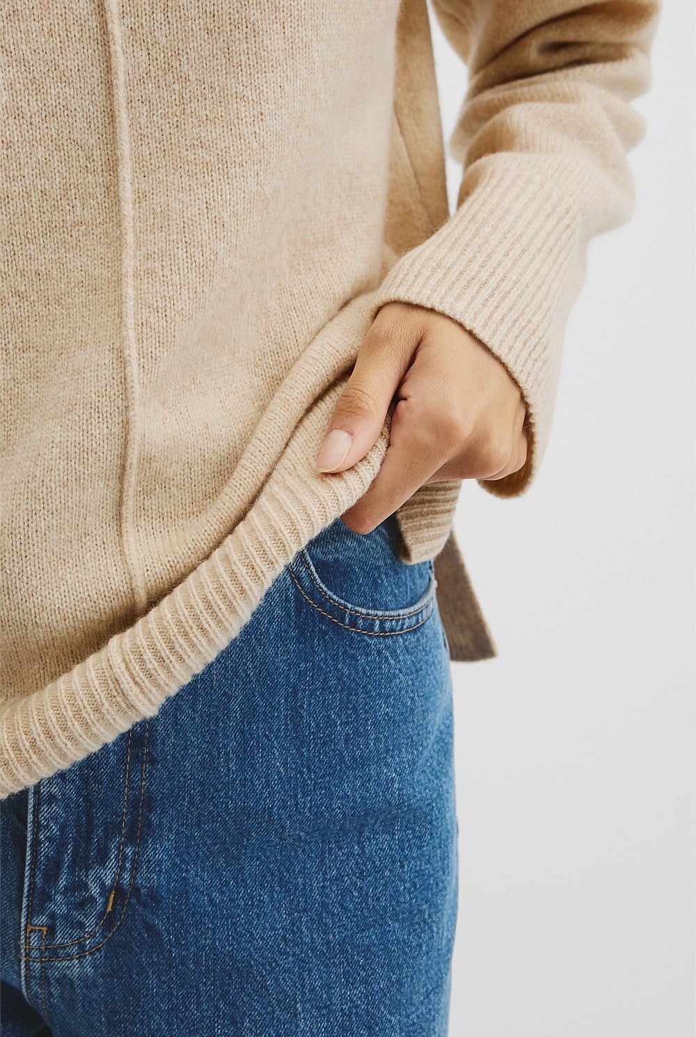 Merino Wool Crew Neck Knit