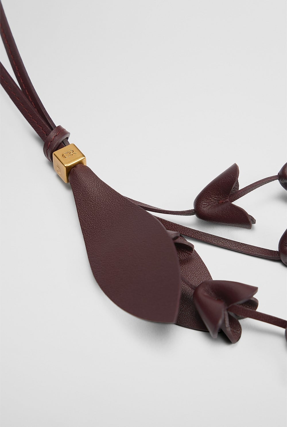 Gumflower Leather Charm