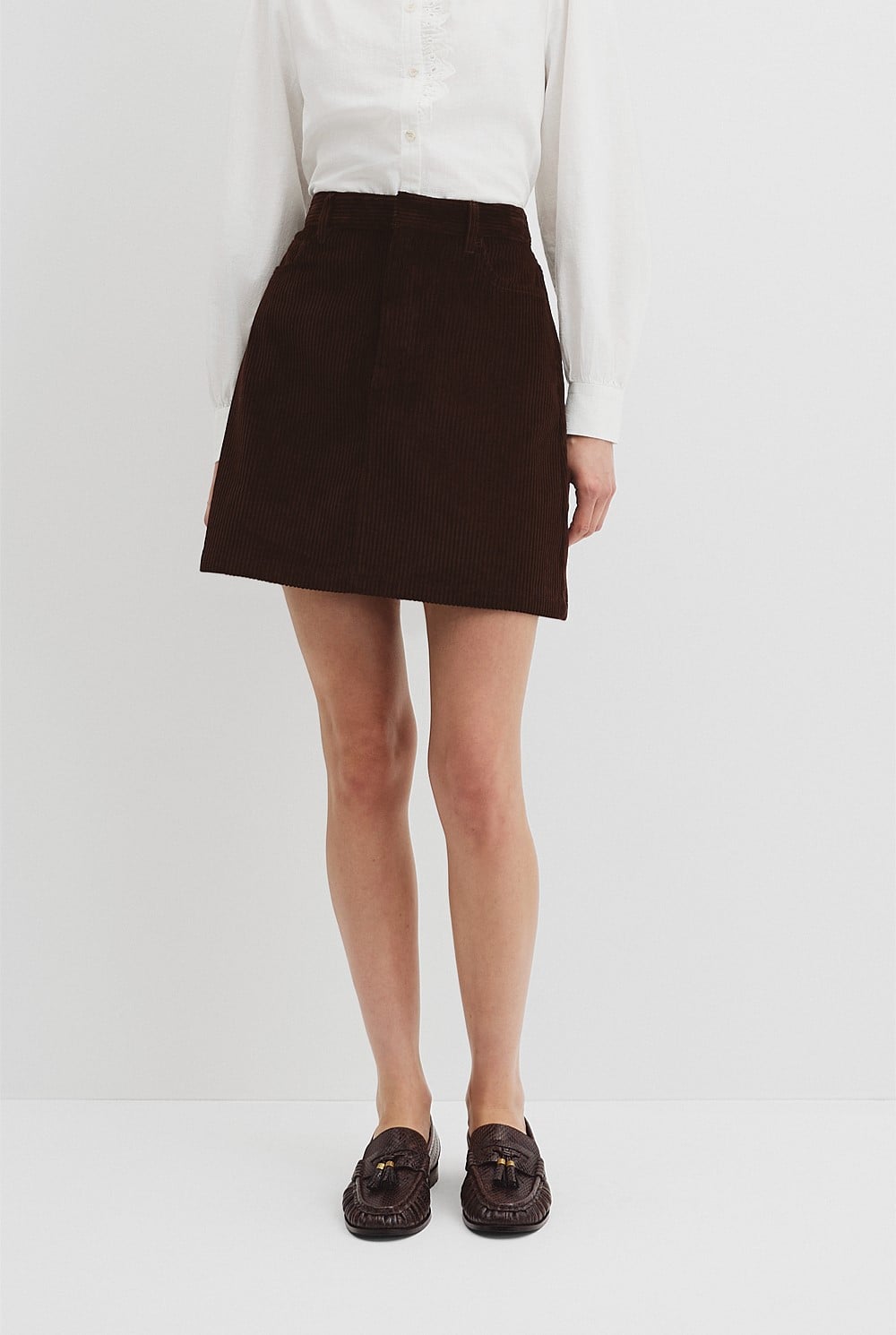 Corduroy Mini Skirt
