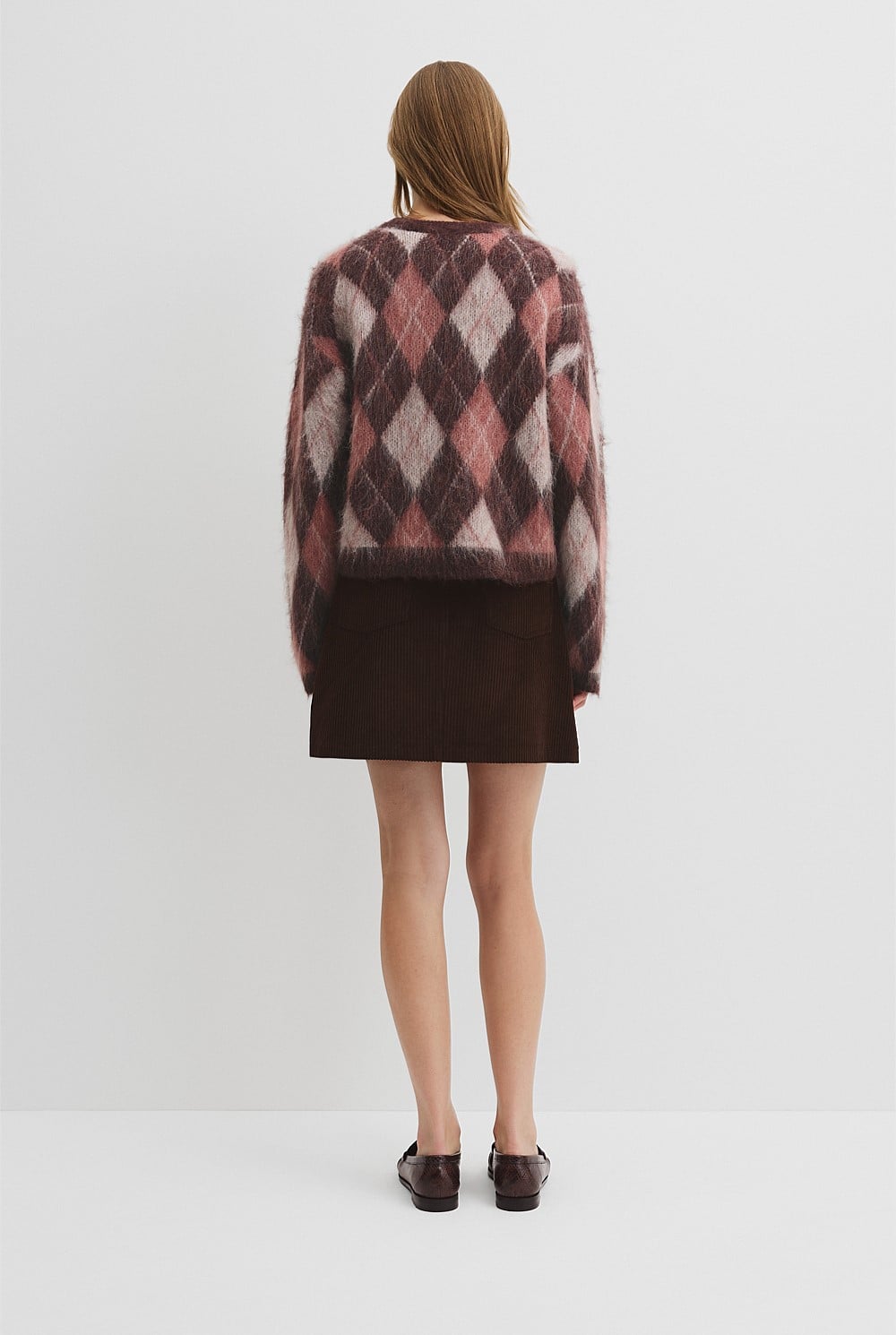Argyle Crew Neck Knit