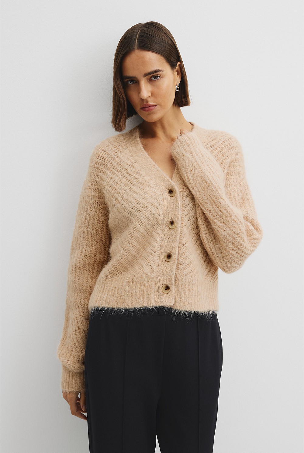 Fluffy Knit Cardigan
