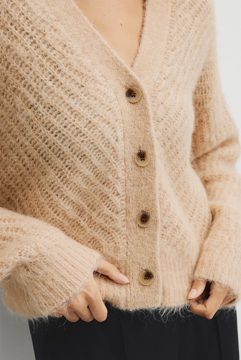 Fluffy Knit Cardigan
