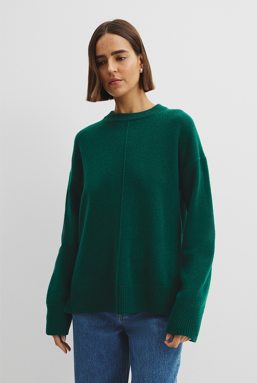 Merino Wool Crew Neck Knit