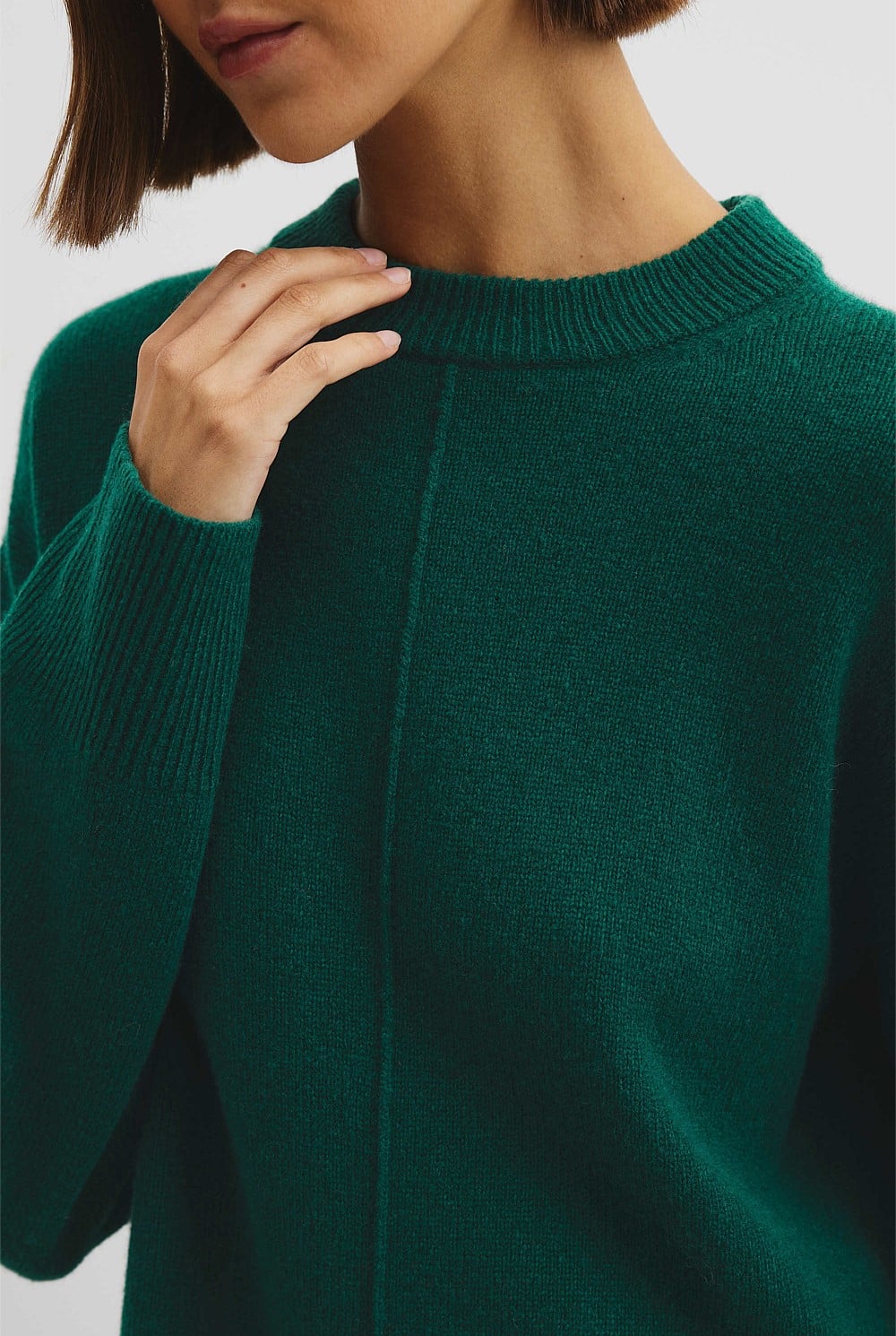 Merino Wool Crew Neck Knit