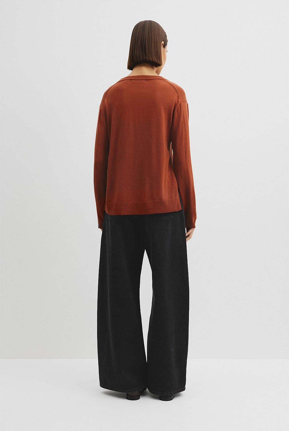 Lightweight Merino V-Neck Knit