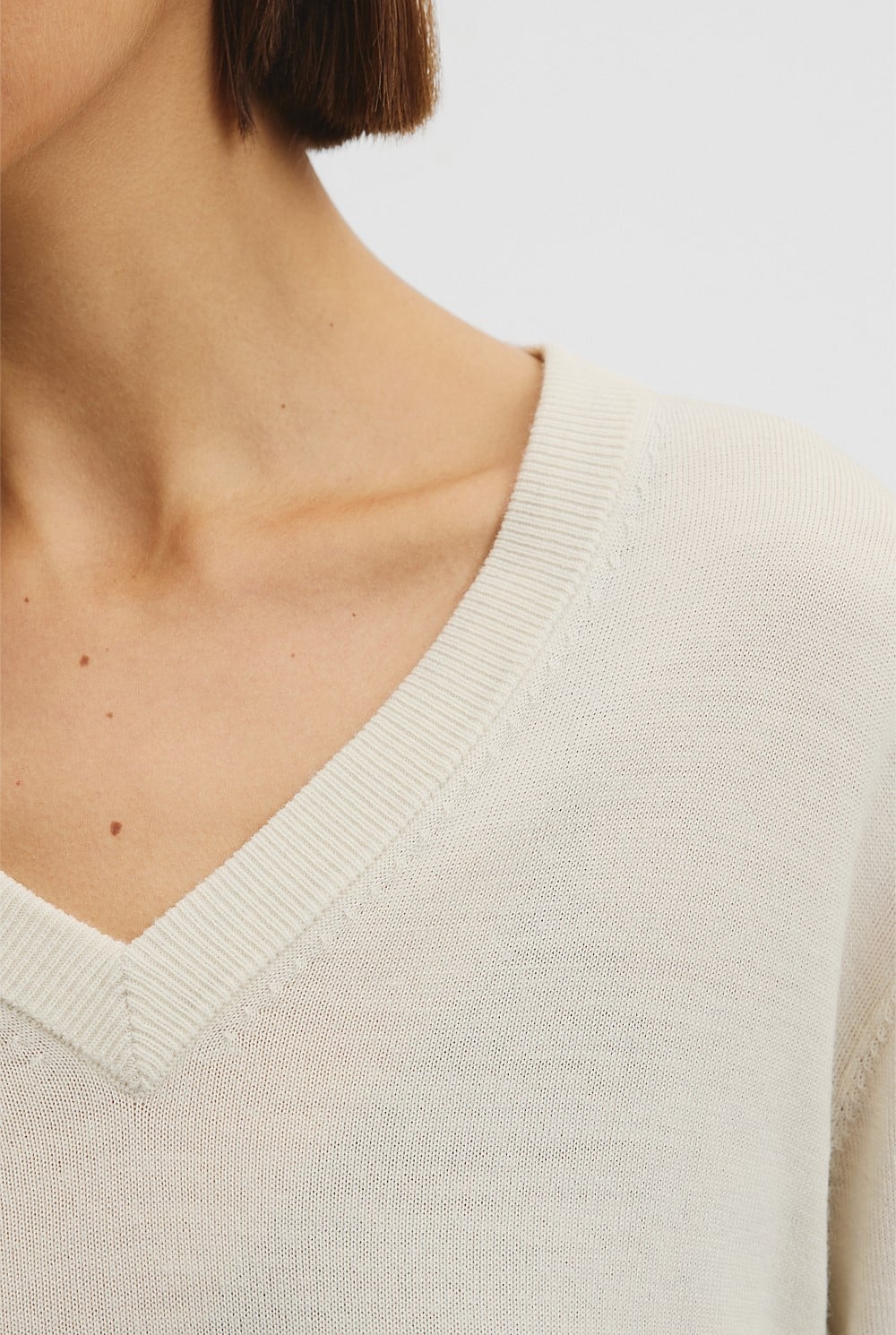 Lightweight Merino V-Neck Knit