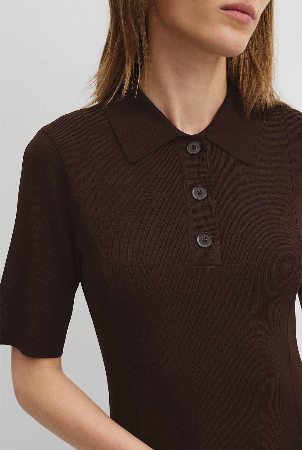 Compact Knit Midi Dress