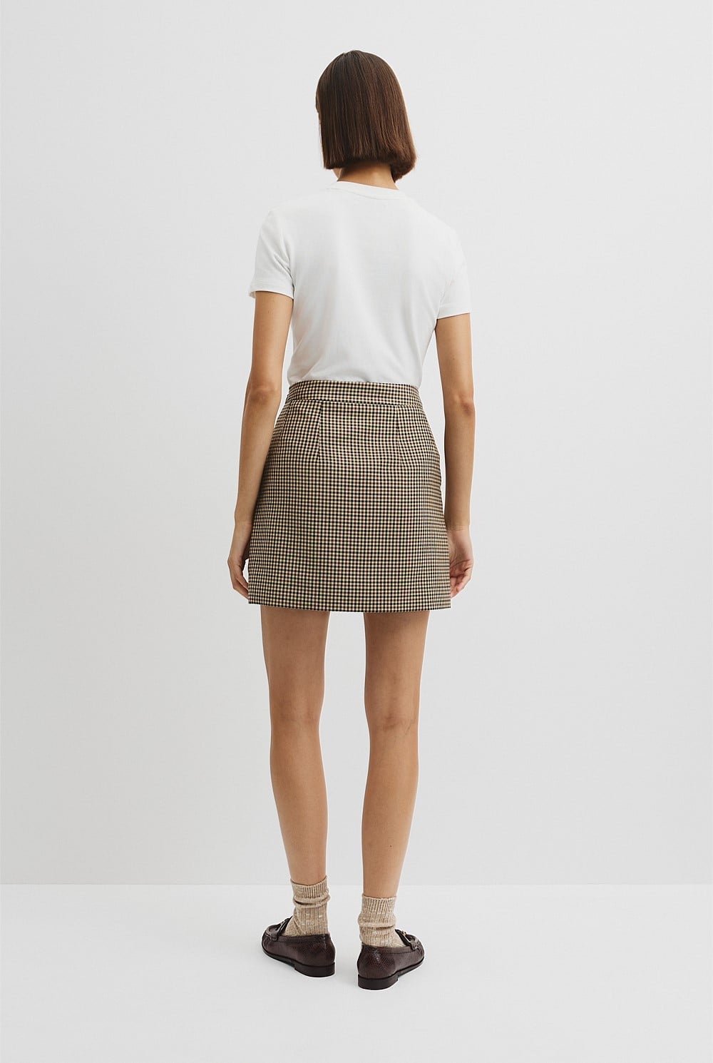 Wool Mini Skirt