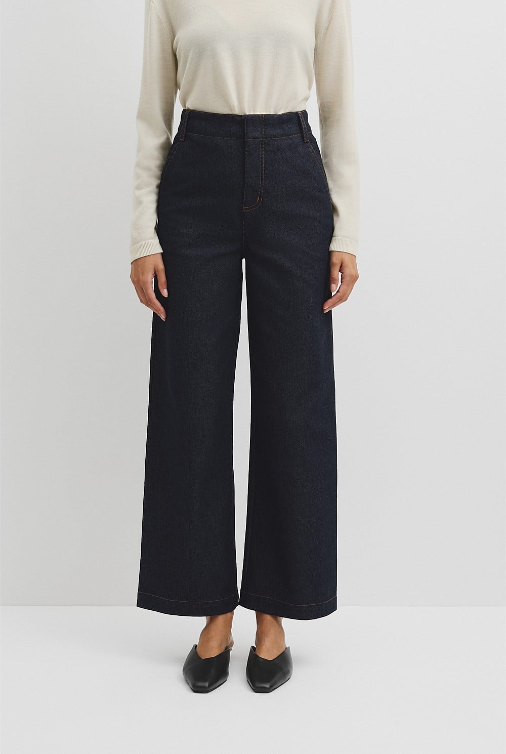 High Rise Wide Leg Jean