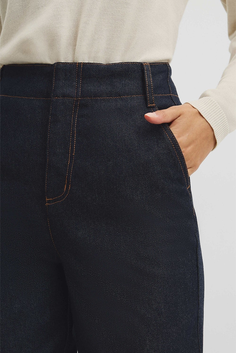 High Rise Wide Leg Jean