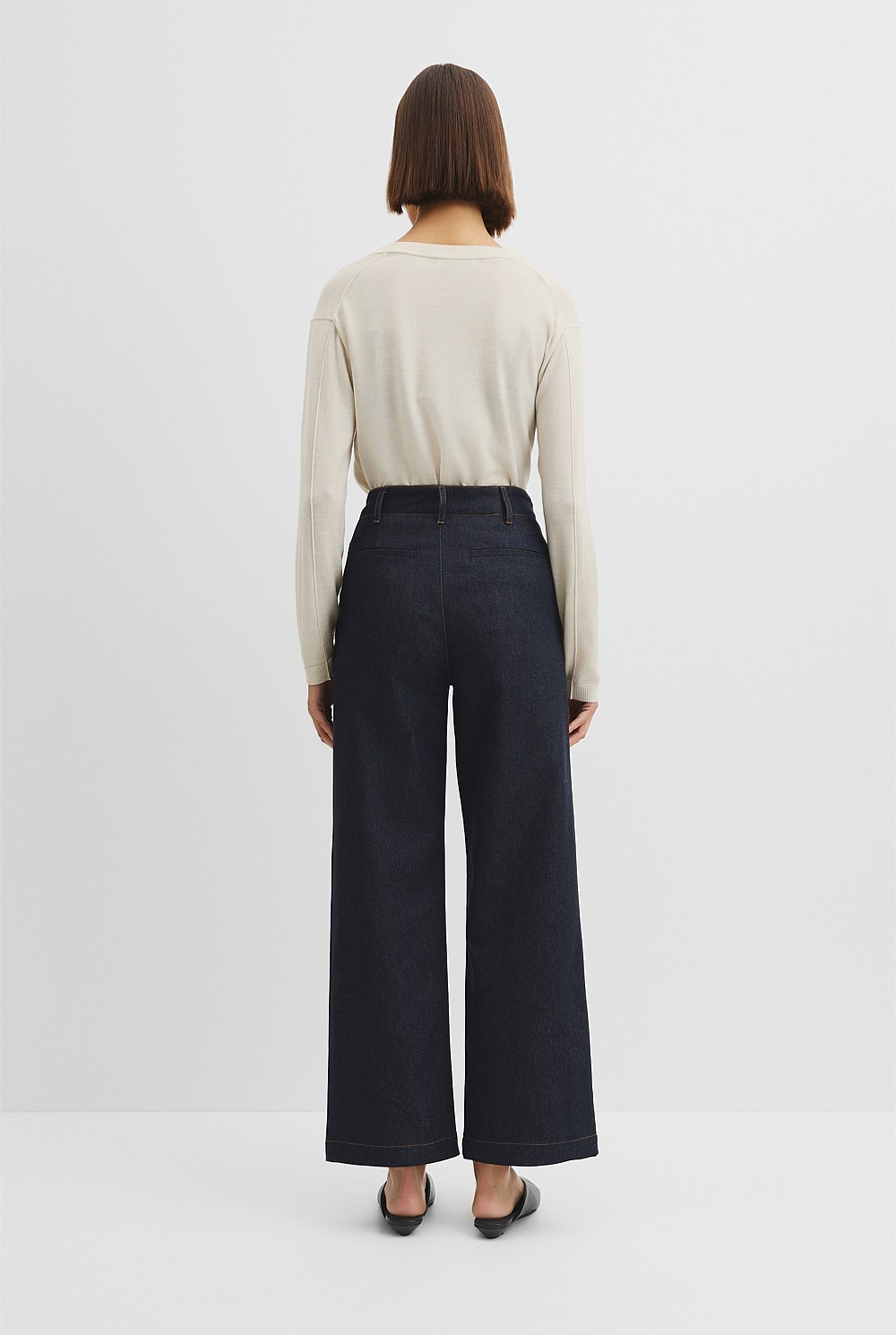 High Rise Wide Leg Jean
