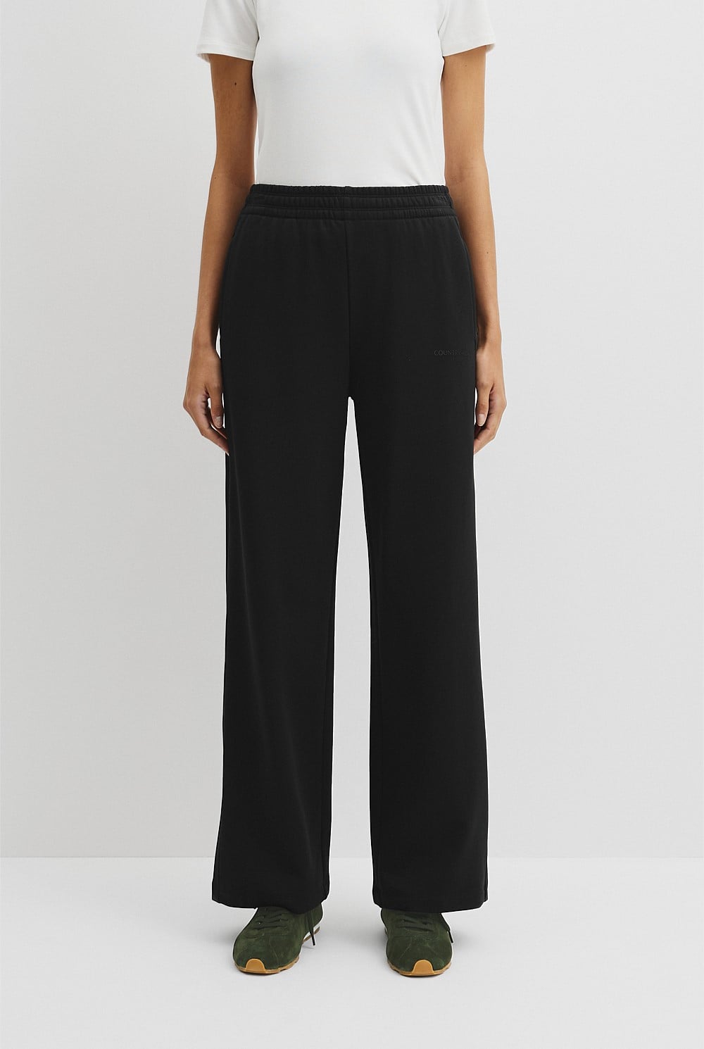 Australian Good Earth Cotton Straight Leg Track Pant