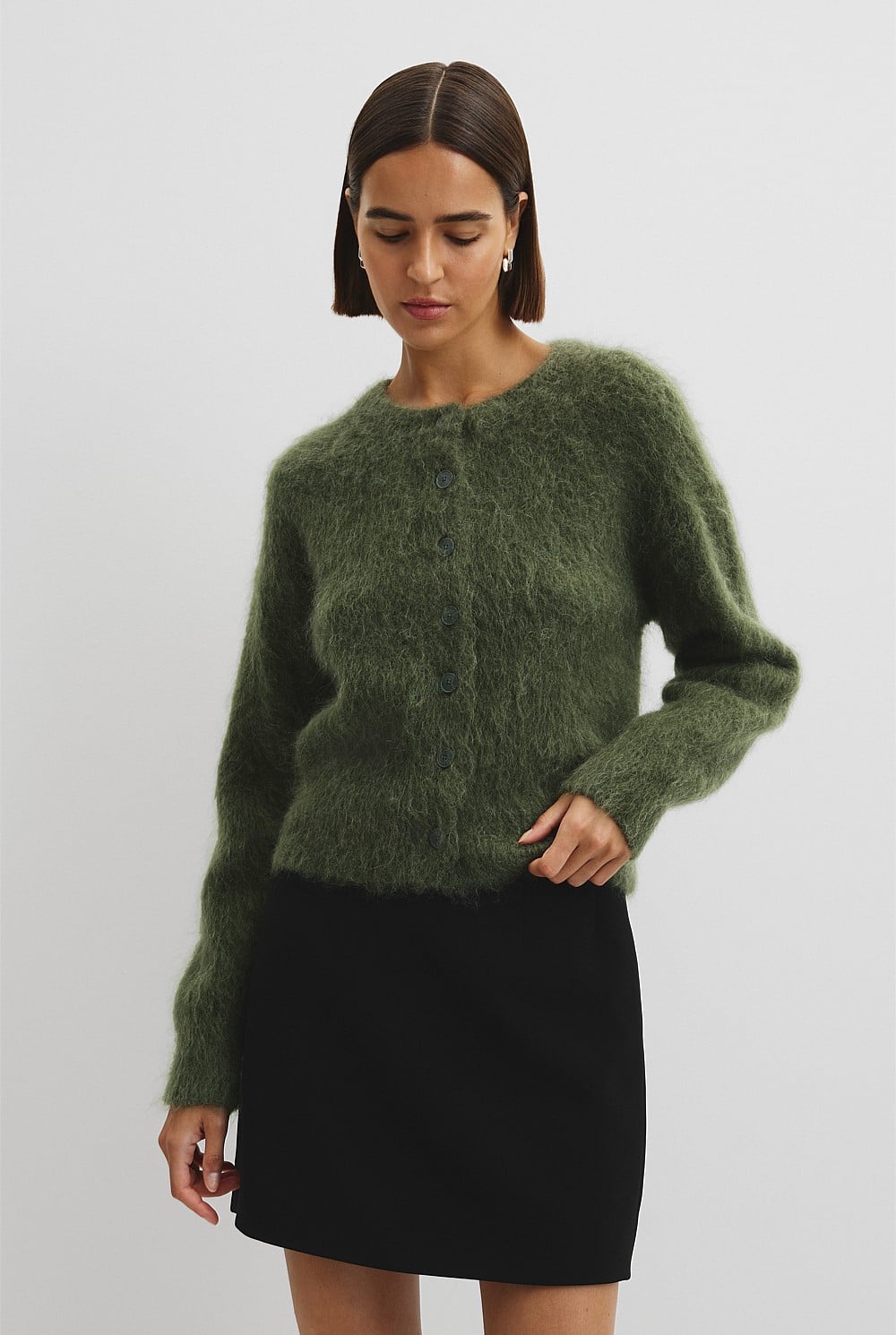 Long Sleeve Fluffy Cardigan