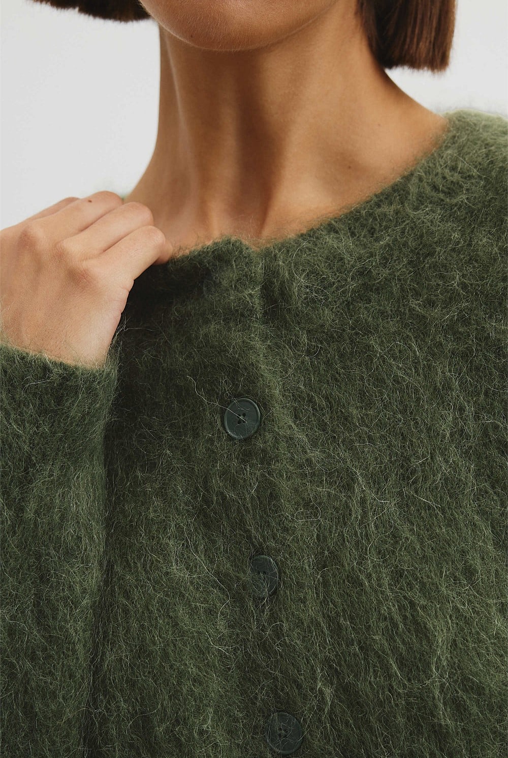 Long Sleeve Fluffy Cardigan