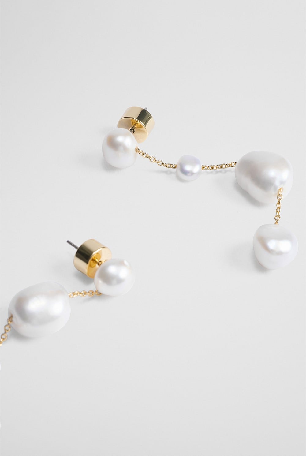 Lila Freshwater Pearl Long Drop Earring