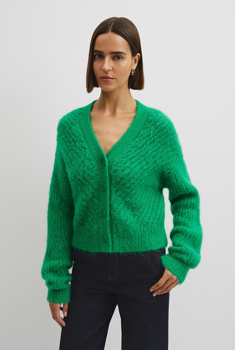 Fluffy Knit Cardigan