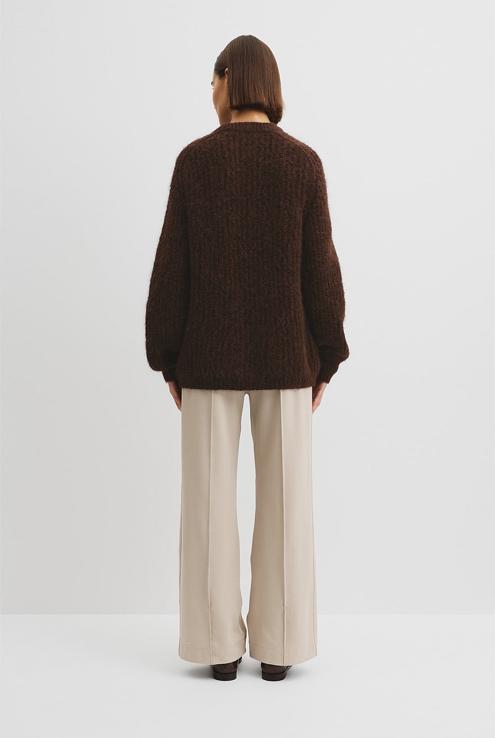 Fluffy Crew Neck Knit