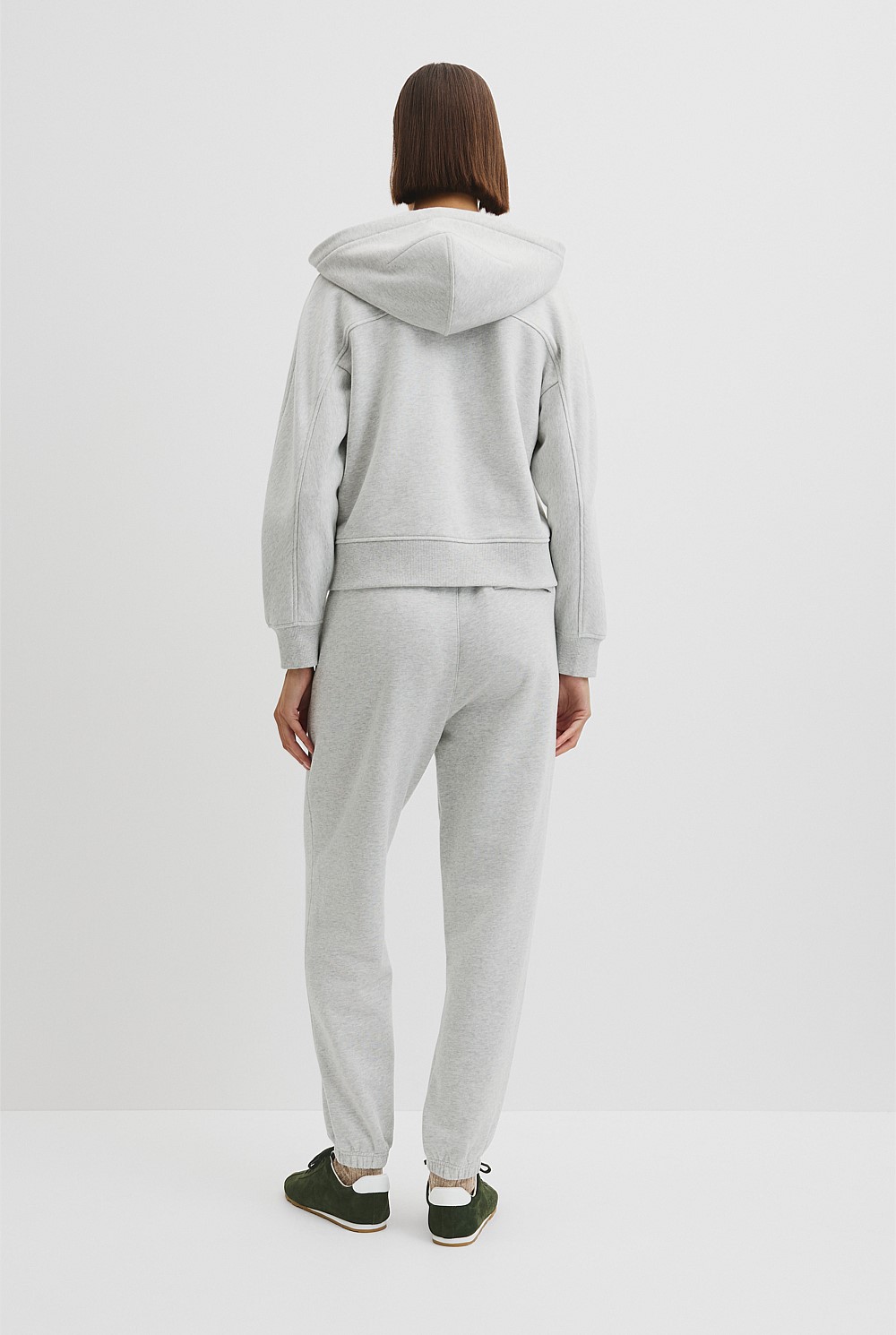 Australian Good Earth Cotton Zip Through Hooded Sweat