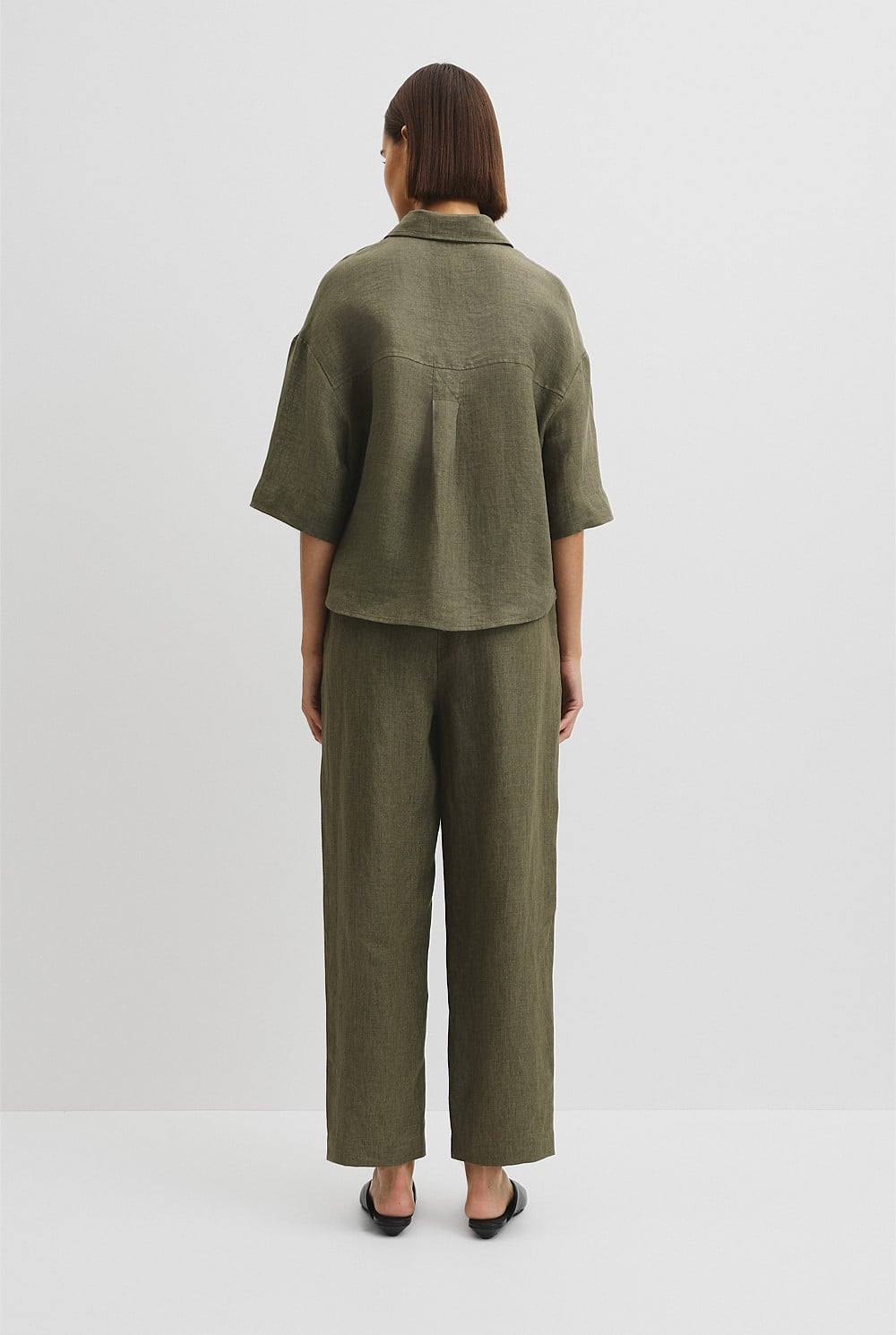 Organically Grown Linen Boxy Fit Shirt