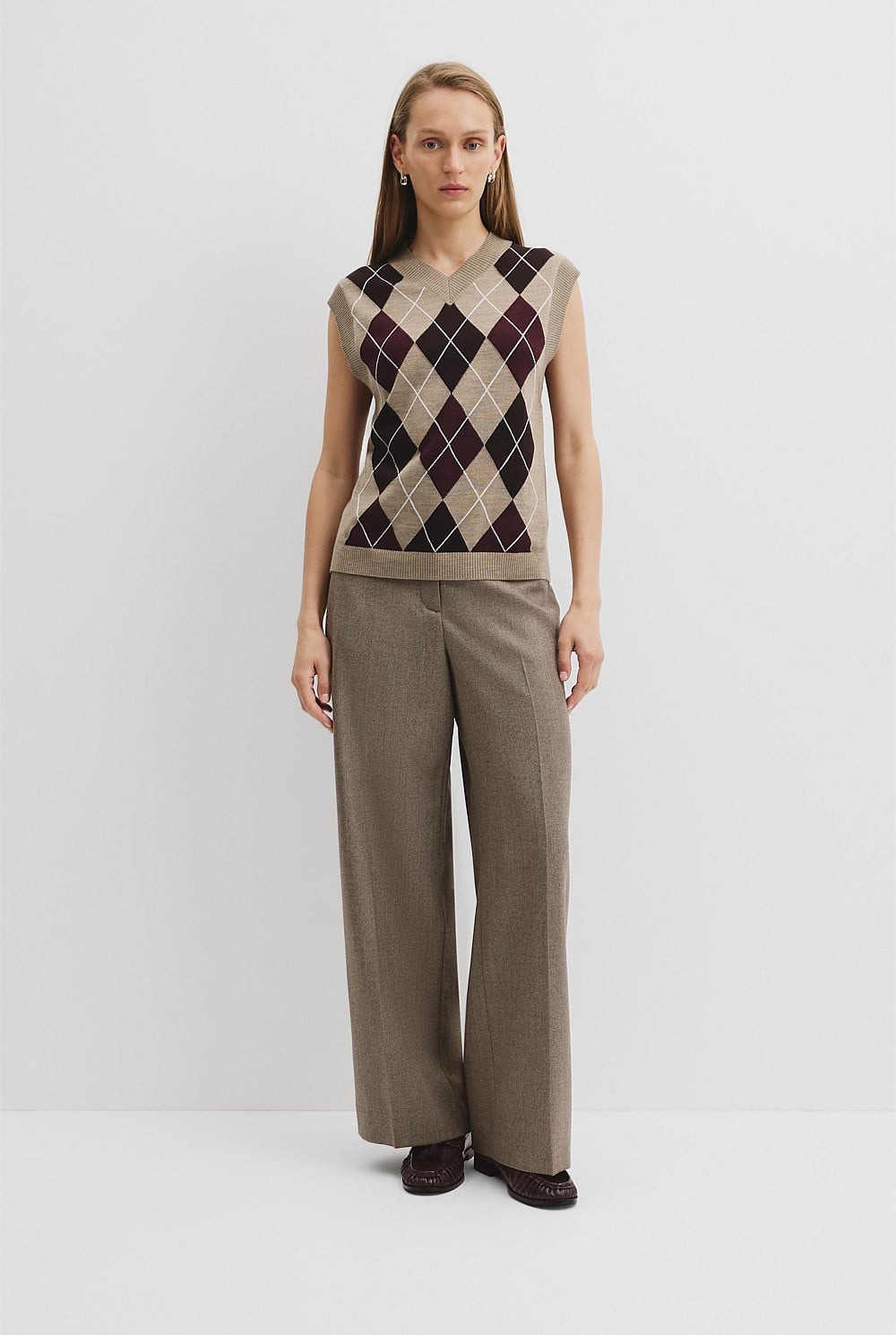 Argyle Knit Vest