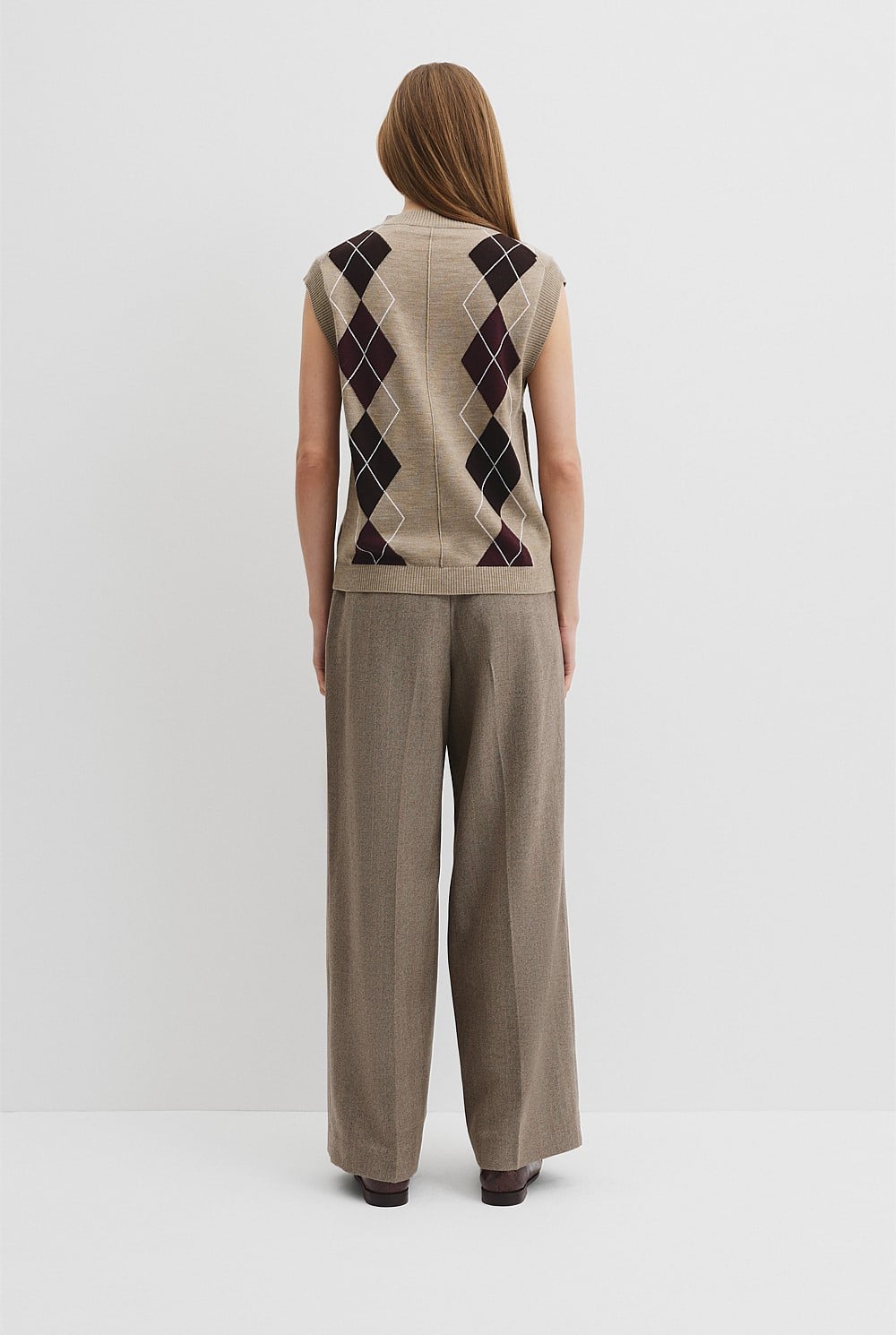 Argyle Knit Vest