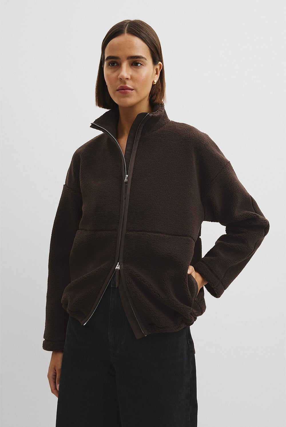 Recycled Polyester Fleece Zip Jacket