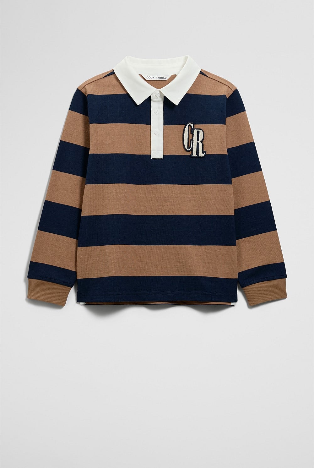 Organically Grown Cotton Block Stripe Rugby