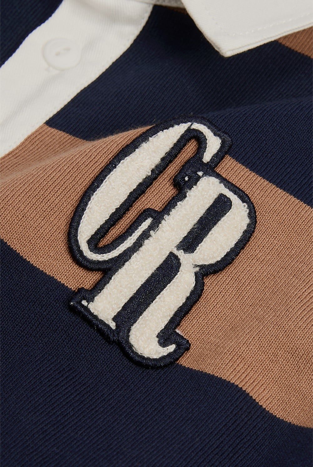 Organically Grown Cotton Block Stripe Rugby