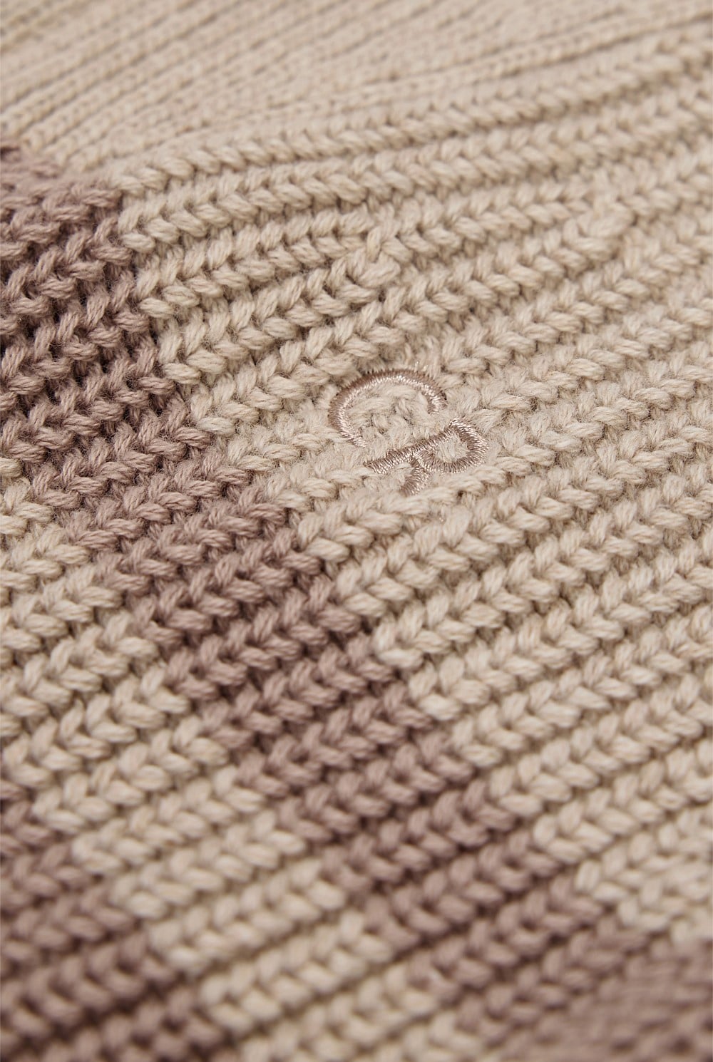 Stripe Half Zip Knit