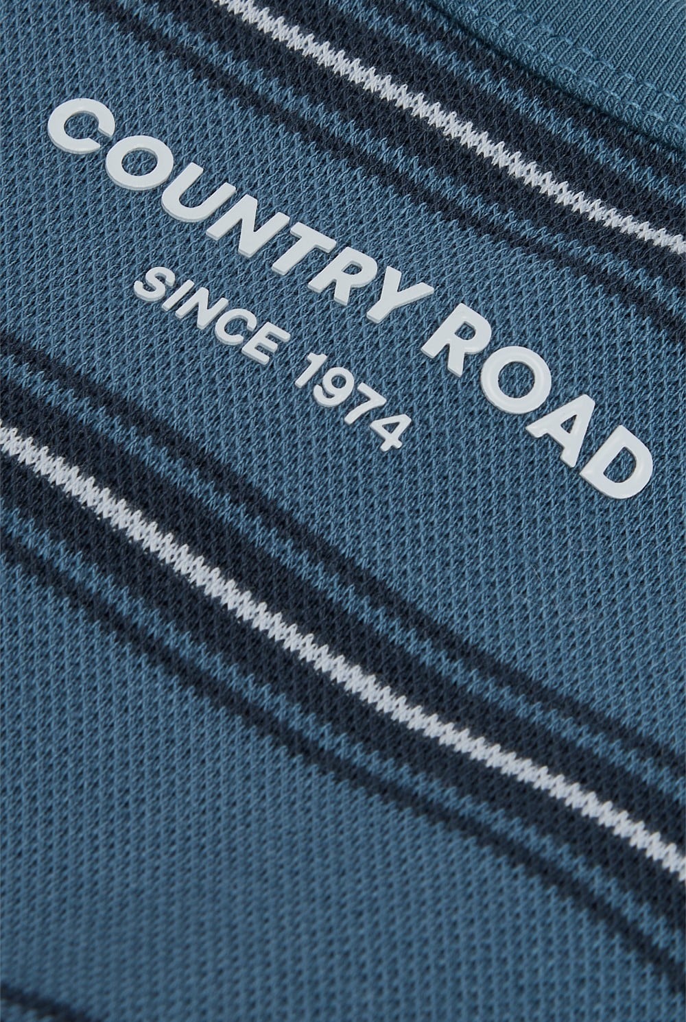 Stripe Long Sleeve Pique T-Shirt