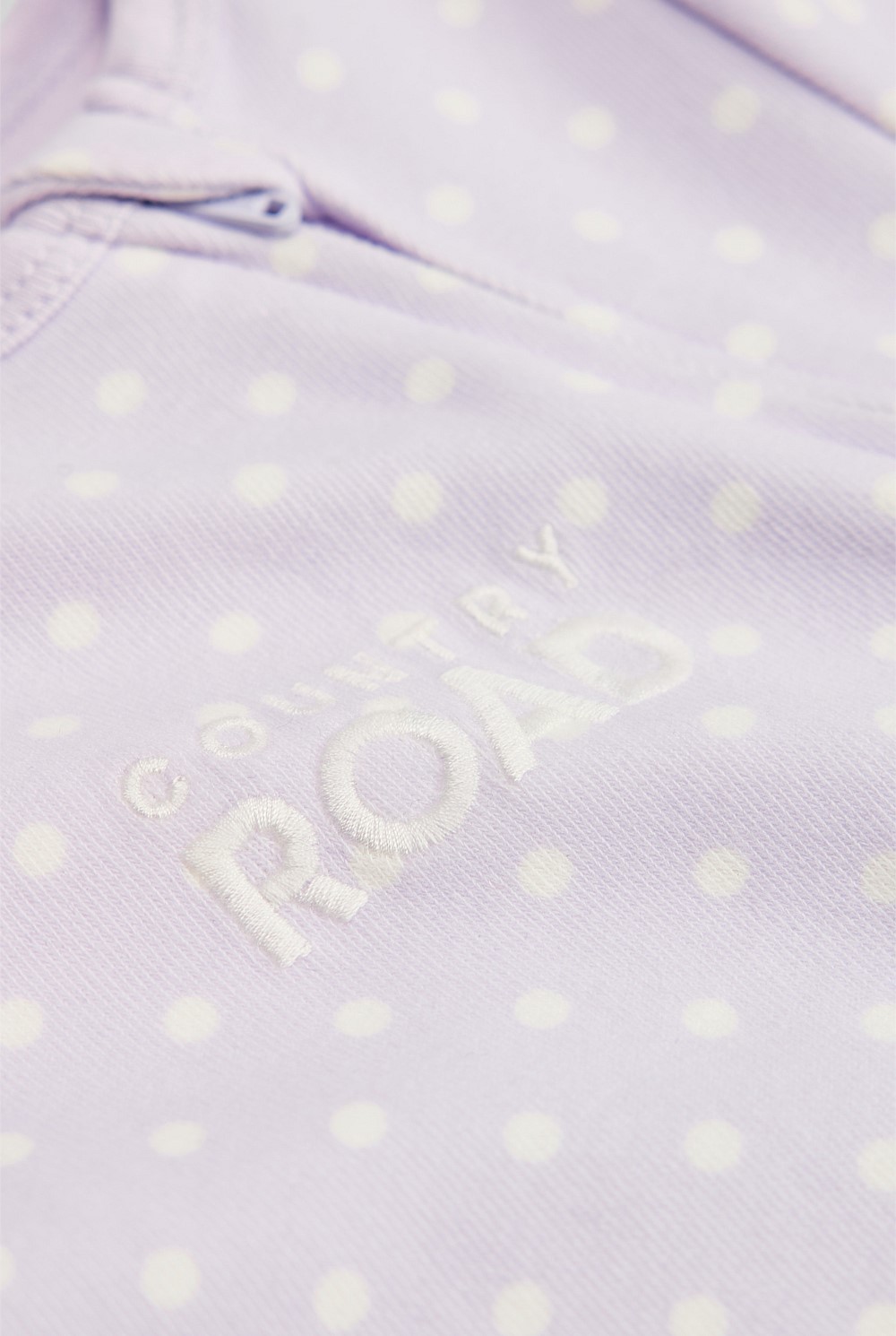 Organically Grown Cotton Logo Zip Jumpsuit