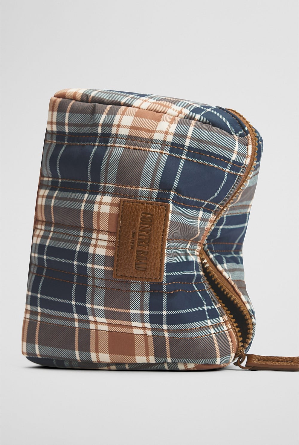 Check Cosmetic Case Bag