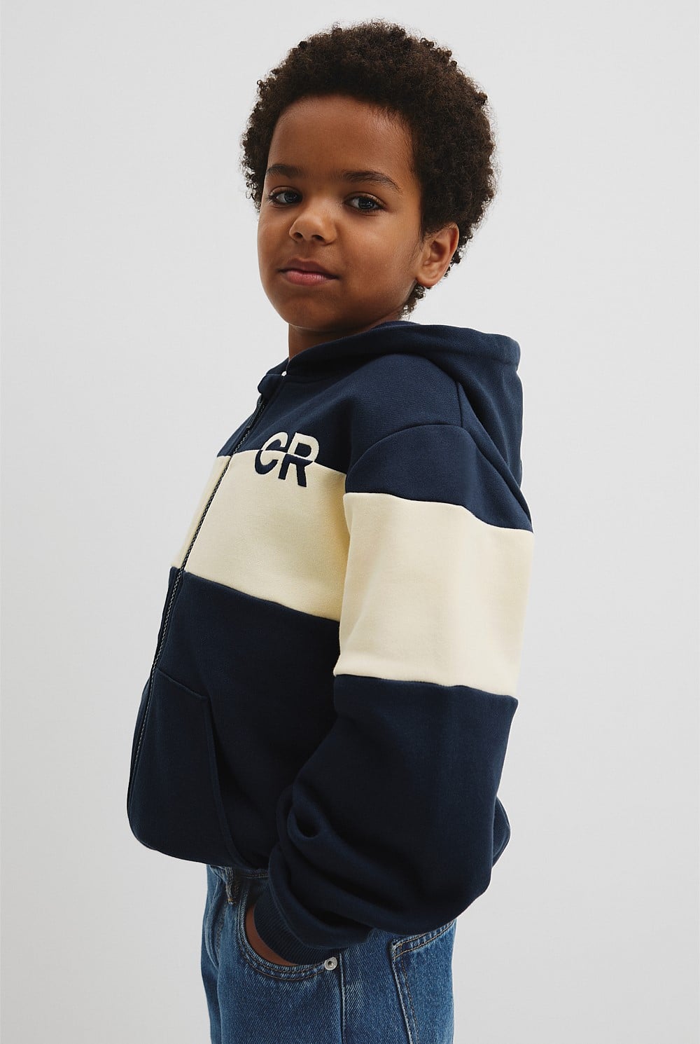 Zip Through Hooded Sweat