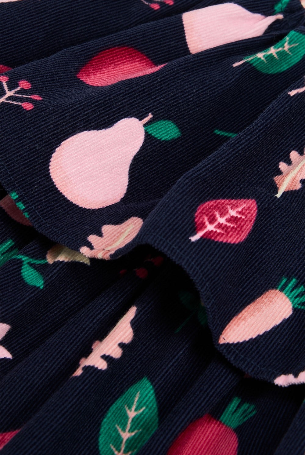 Fruit Tiered Cord Skirt