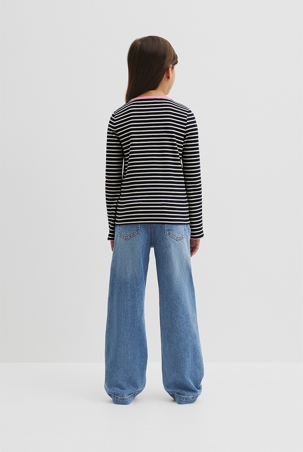 Rib Flare Sleeve Top