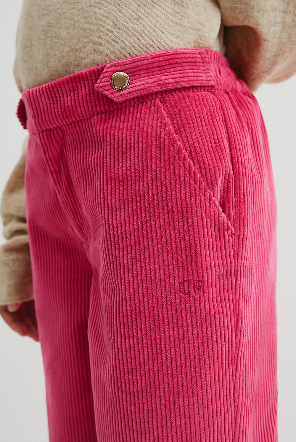 Organically Grown Cotton Wide Leg Cord Pant