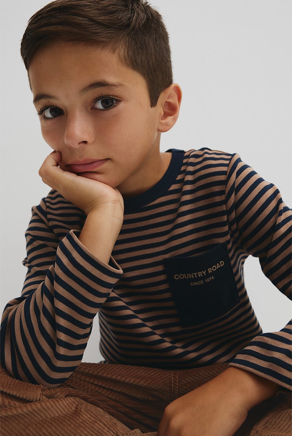 Organically Grown Cotton Long Sleeve Pocket T-Shirt