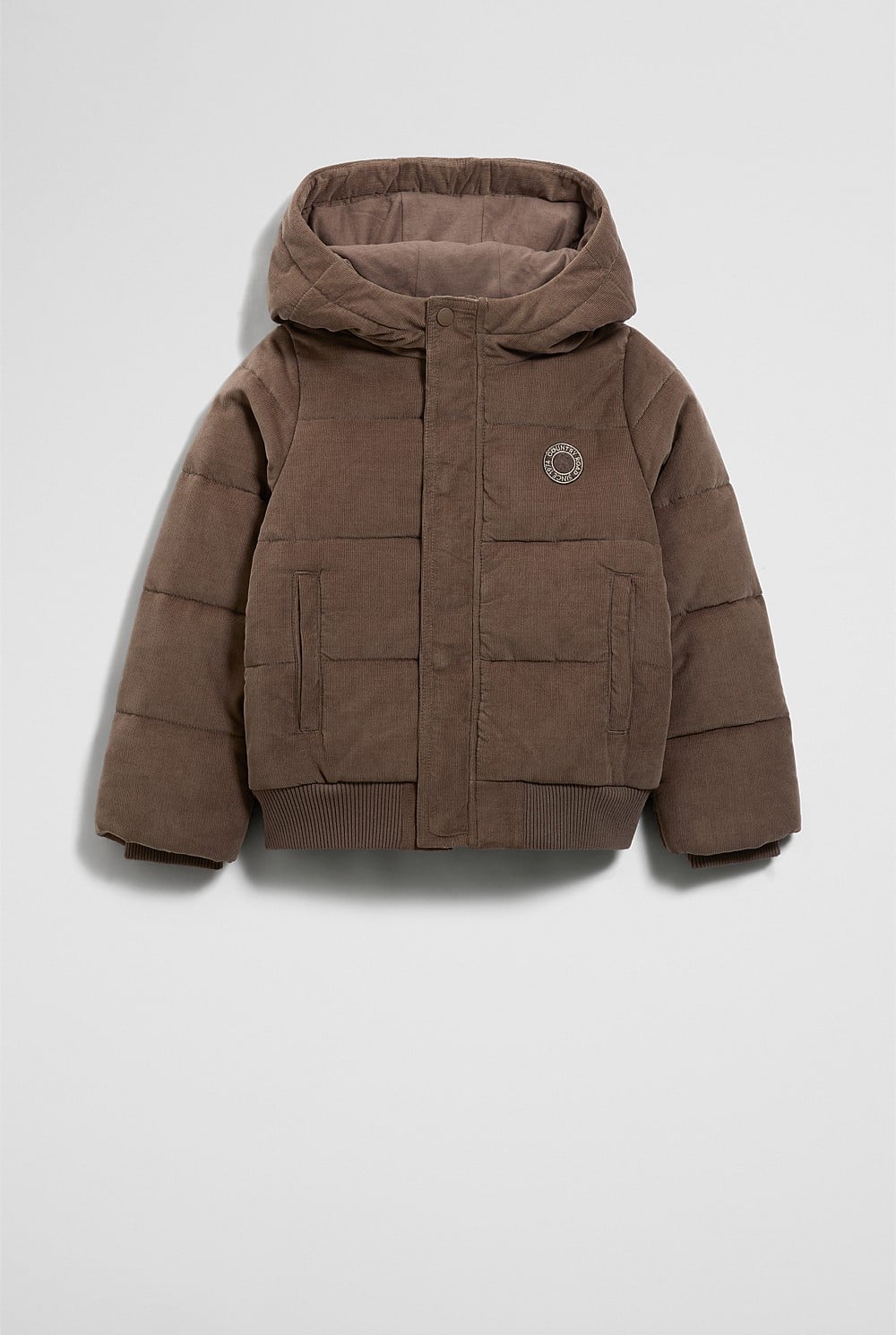 Cord Puffer Jacket