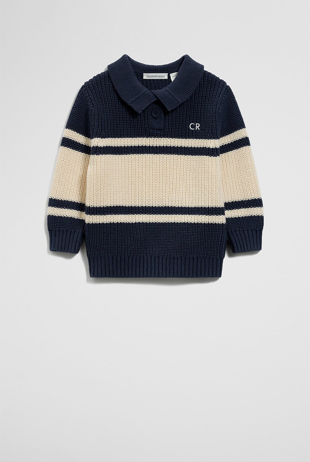 Stripe Collared Knit