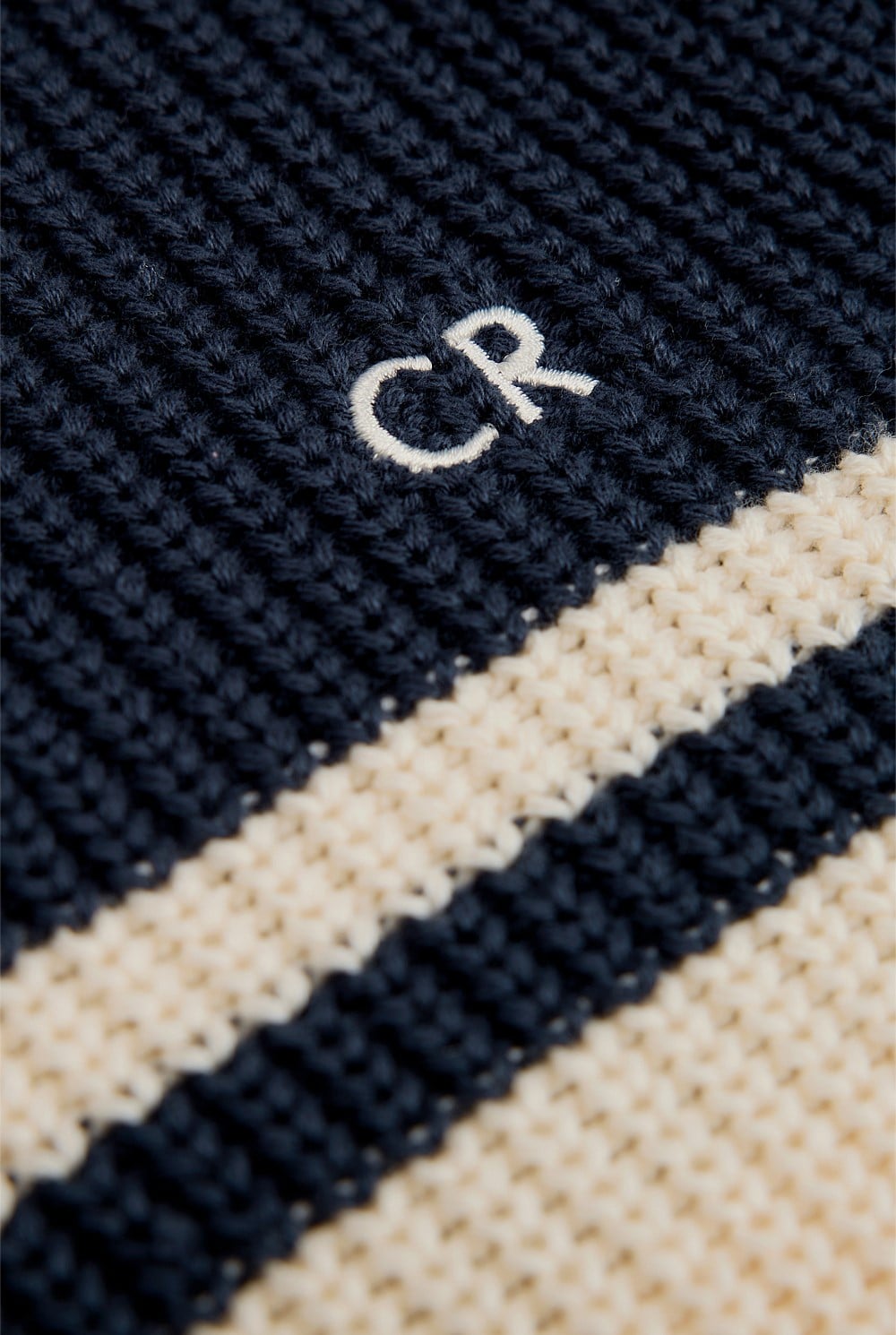 Stripe Collared Knit