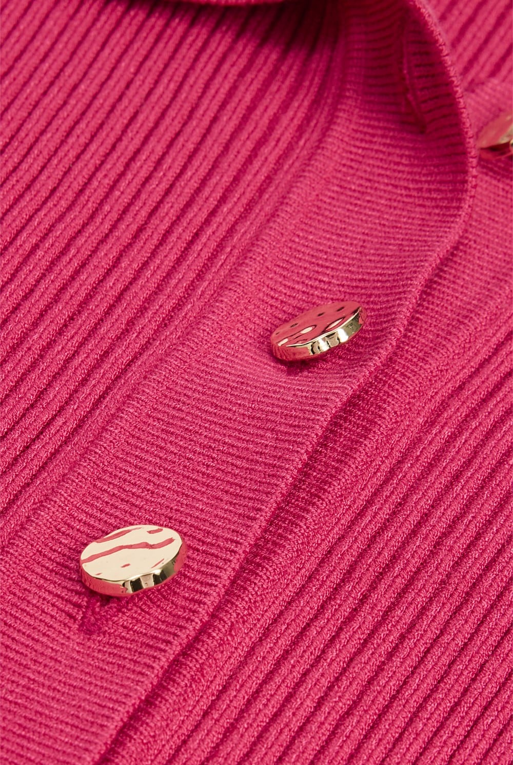 Long Sleeve Button Front Knit Dress