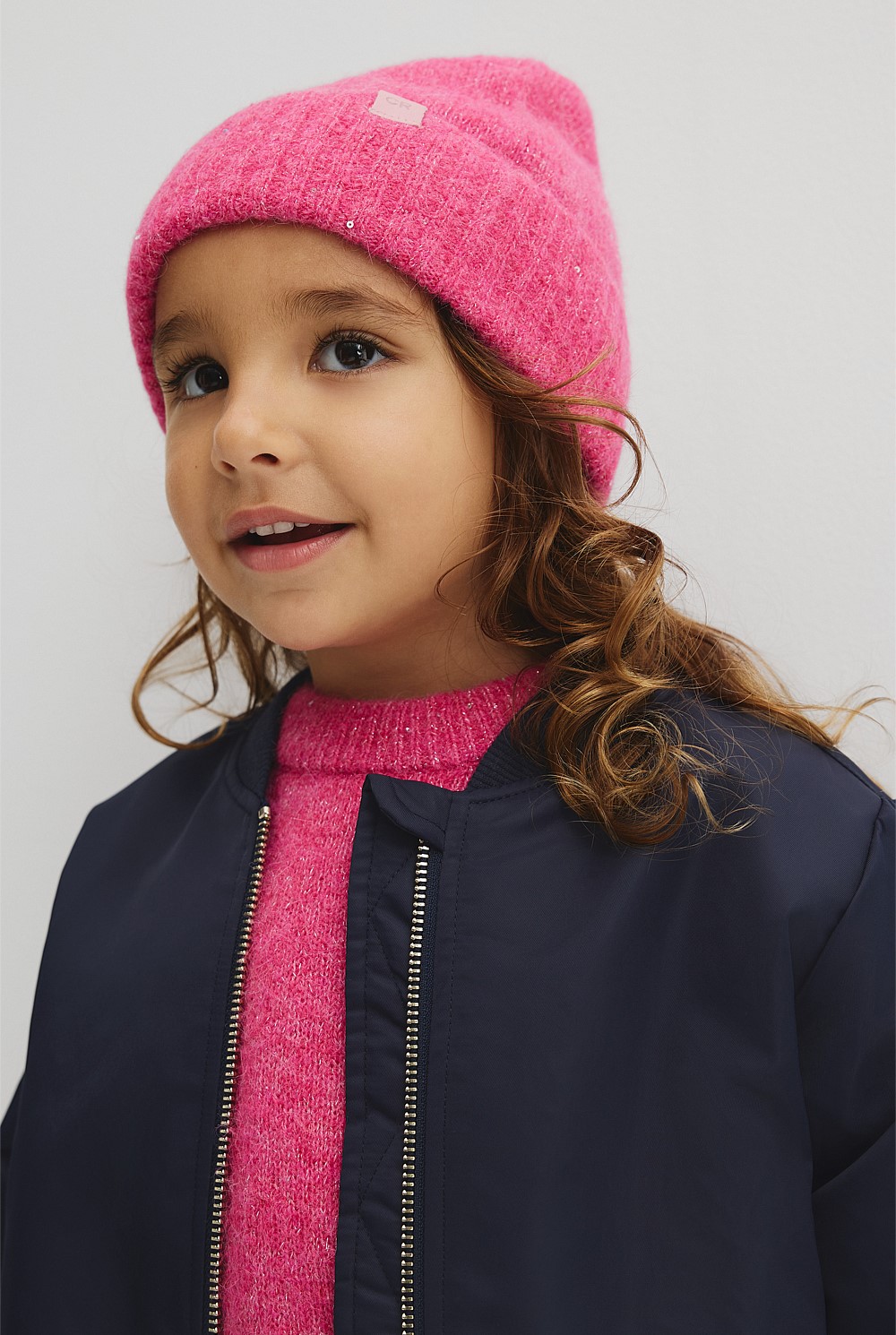 Sequin Fluffy Beanie