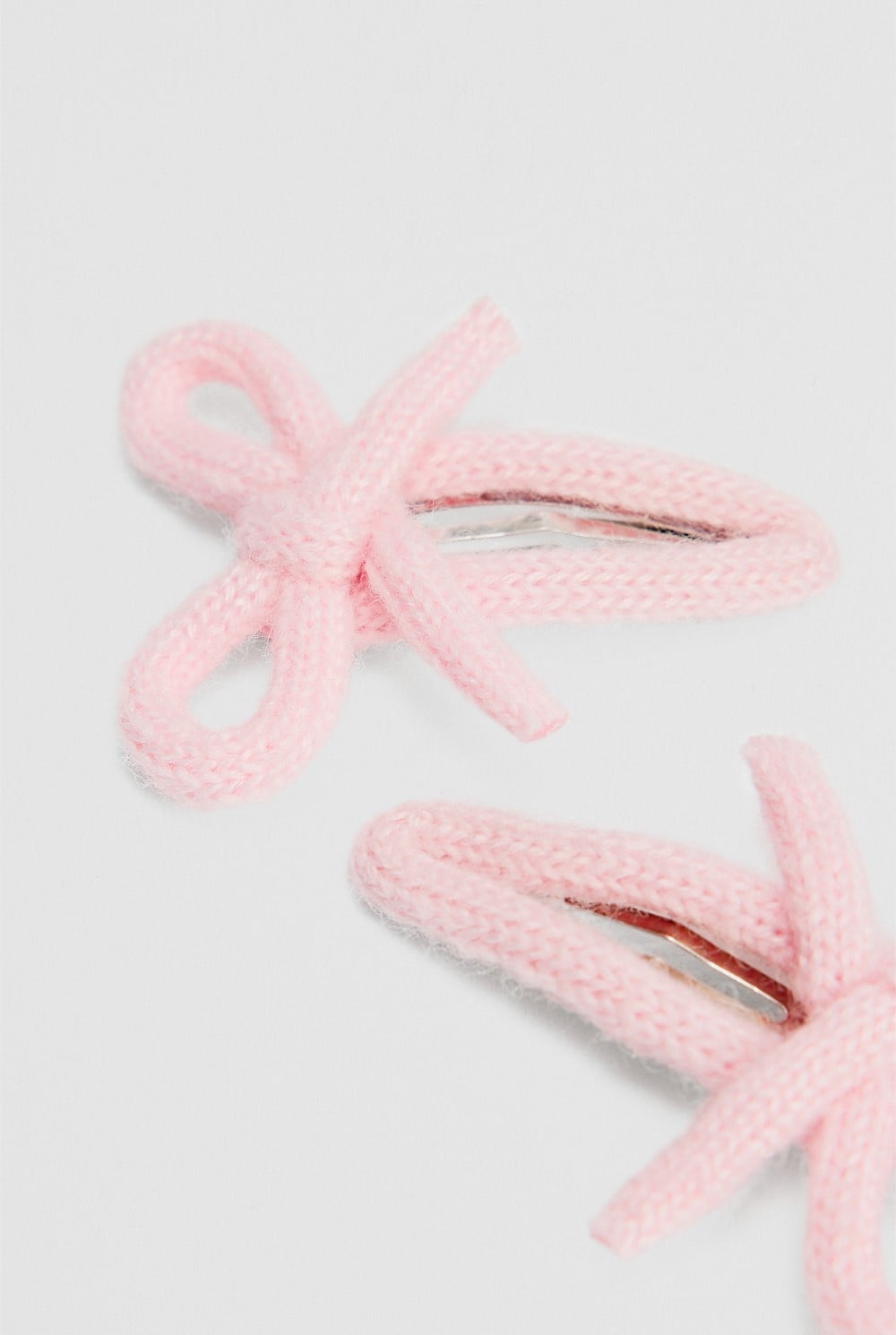 Knit Bow Clip Pack of 2
