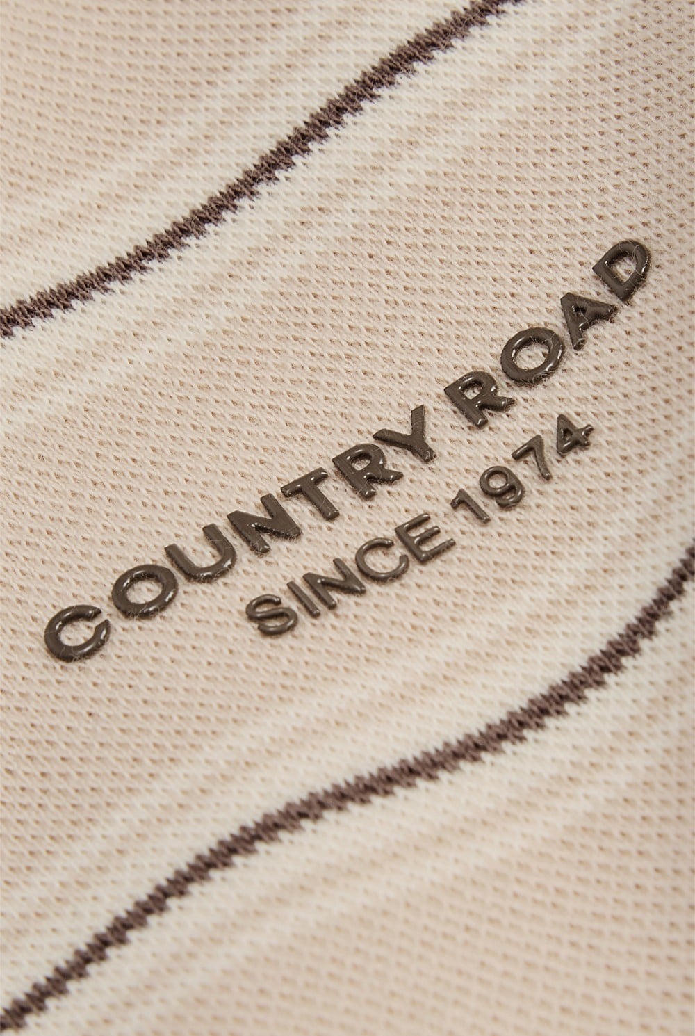 Stripe Long Sleeve Pique T-Shirt